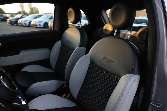Fiat 500 1.0 Hybrid Star Bianco Stella Licht Roze Panoramadak 15 inch LMV Carplay Navigatie Airco Cruise Control