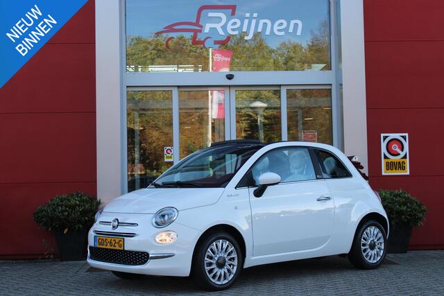 Fiat 500 1.0 72PK HYbrid DOLCEVITA CABRIO | ELEKRISCH BEDIENBAAR CABRIODAK | CLIMATE CONTROL | DAB+ RADIO | CRUISE CONTROL | HALF STOF HALF LEDEREN BEKLEDING | 15"LICHT METALEN VELGEN | LED DAGRIJ VERLICHTING |