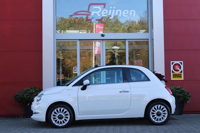 Fiat 500 1.0 72PK HYbrid DOLCEVITA CABRIO | ELEKRISCH BEDIENBAAR CABRIODAK | CLIMATE CONTROL | DAB+ RADIO | CRUISE CONTROL | HALF STOF HALF LEDEREN BEKLEDING | 15"LICHT METALEN VELGEN | LED DAGRIJ VERLICHTING |