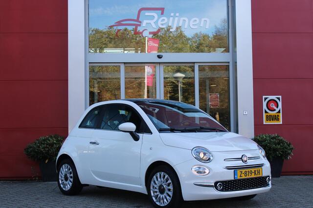 Fiat 500 1.0 72PK HYbrid DOLCEVITA FINALE | PANORAMA DAK | APPLE CARPLAY / ANDROID AUTO | ELEKTRISCHE RAMEN VOOR | PARKEERSENSOREN ACHTER | LED DAGRIJVERLICHTING | 15"LICHTMETALEN VELGEN | CRUISE CONTROL | IN 2 DELEN NEERKLAPBARE ACHTERBANK | AIRCO | MISTLAMPEN V