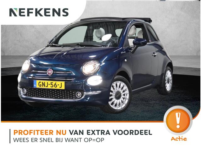 Fiat 500 1.0 70PK Hybrid Sport | AppleCarplay/AndroidAuto | Climate Control | Xenon Koplampen | Vouwdak | Cruise Control | DAB Ontvanger | Start/Stop Systeem | 16" Lichtmetalen Velgen | Isofix | Parkeersensoren |