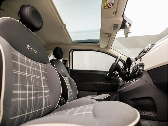 Fiat 500 0.9 TwinAir Turbo Lounge (PANORAMADAK, NAVIGATIE, AIRCO, SPORTSTOELEN, LM VELGEN, PARKEERSENSOREN, MULTIFUNCTIONEEL STUURWIEL, NIEUWE APK, NIEUWSTAAT)