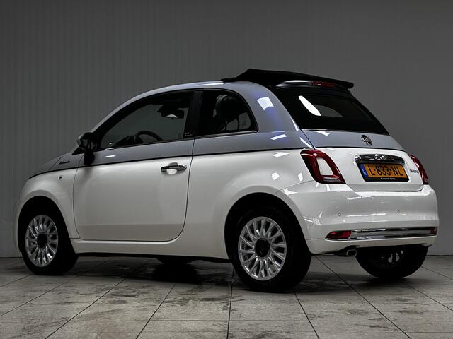 Fiat 500 1.0 Hybrid Cult Cabrio! /15"LMV /DAB+! /Half-Leder /Navi /Climat /Cruise /Elek. pakket /Bluetooth /Regensensor /Isofix /LED Dagrijverl. /Mistlampen /PDC.
