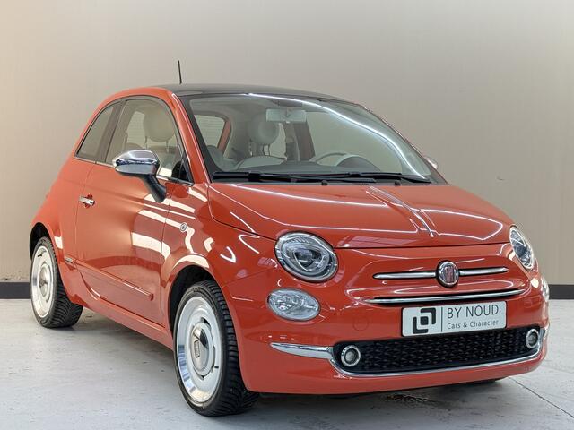 Fiat 500 1.2 anniversario, 70Pk, 2018, 1ste eigenaar, Airco, Navigatie, Cruise control, Bluetooth audio, Digitale teller, Parkeersensoren,