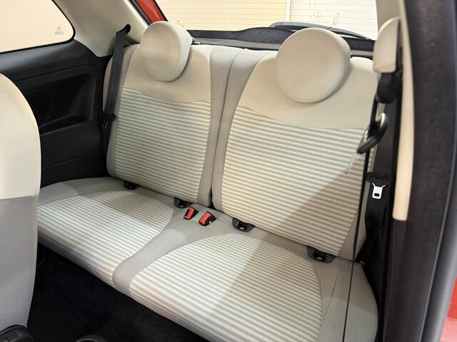 Fiat 500 1.2 anniversario, 70Pk, 2018, 1ste eigenaar, Airco, Navigatie, Cruise control, Bluetooth audio, Digitale teller, Parkeersensoren,