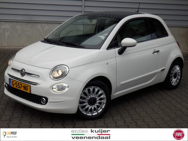 Fiat 500 1.2 Lounge | Panoramadak | Clima | Apple carpl / Andr. Auto