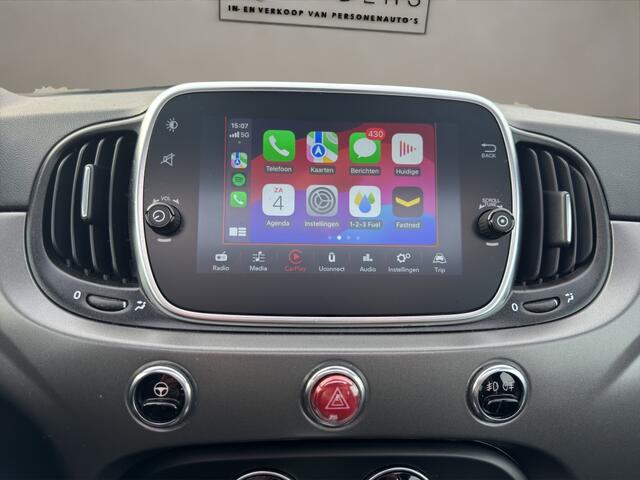 Fiat 500 1.0 Hybrid Sport 2022 GRIJS | Leder | Panorama schuifdak | Displ
