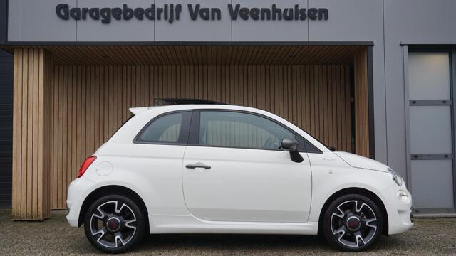 Fiat 500 1.0 70pk 3Drs Hybrid Sport Schuif/kantel Panoramadak Sportstoelen 16inch LM Virtual *NL auto* 40842km!