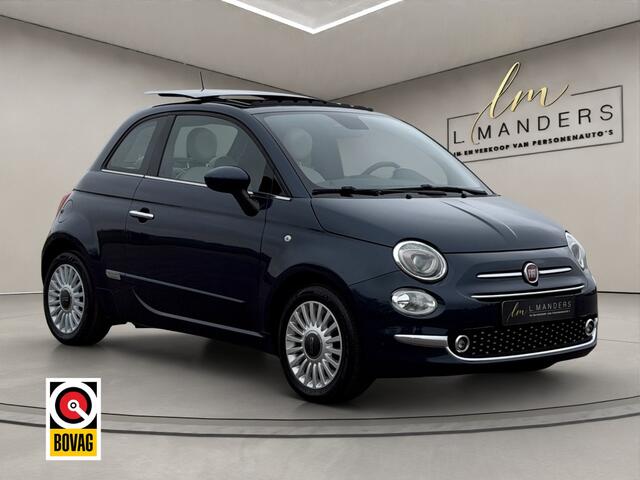 Fiat 500 1.2 Lounge 2019 BLAUW | Schuifdak | Apple CarPlay