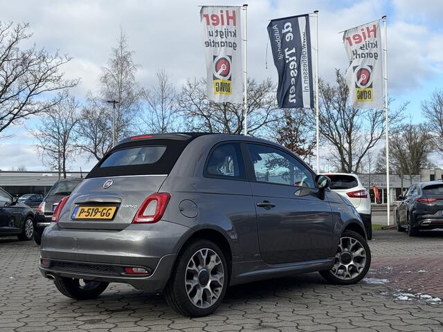 Fiat 500 1.0 Hybrid Cult Cabrio, PDC, Carplay, Rijklaar met beurt & garantie!