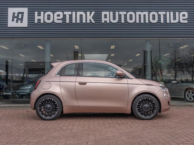 Fiat 500 3+1 La Prima 42 kWh | Rose Gold | Dealer onderhouden | Camera