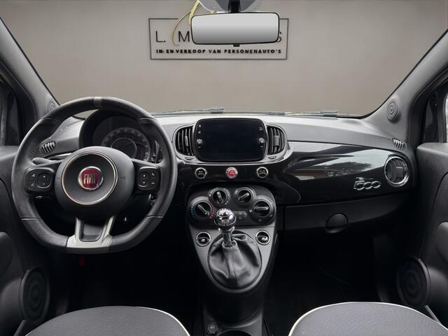 Fiat 500 0.9 TwinAir Turbo Sport 2019 ZWART | Apple CarPlay | Cruise Cont