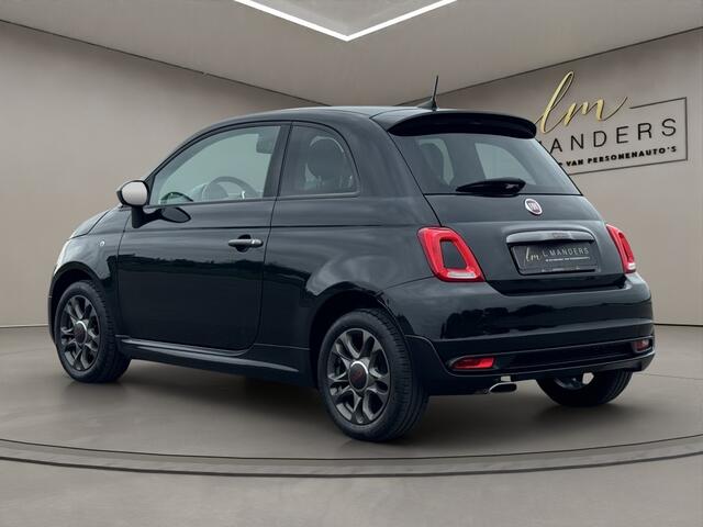 Fiat 500 0.9 TwinAir Turbo Sport 2019 ZWART | Apple CarPlay | Cruise Cont