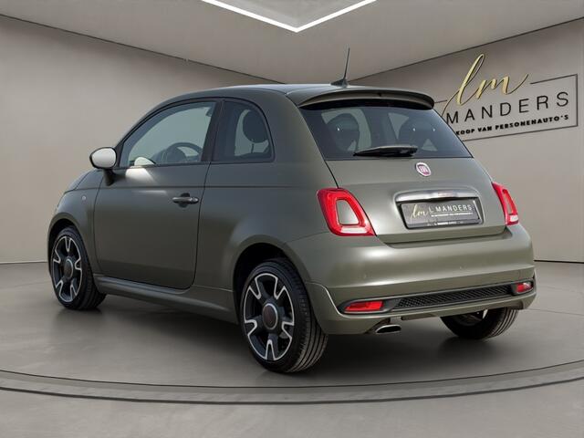 Fiat 500 0.9 TwinAir T Sport 2018 MAT GROEN | Apple CarPlay | Leder