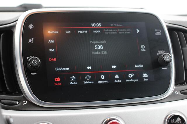 Fiat 500 1.0 Hybrid Sport Connect Navigatie Apple Carplay/Android Auto Half Lederen Bekleding Airco Dab Led Cruise Control Lichtmetalen Velgen