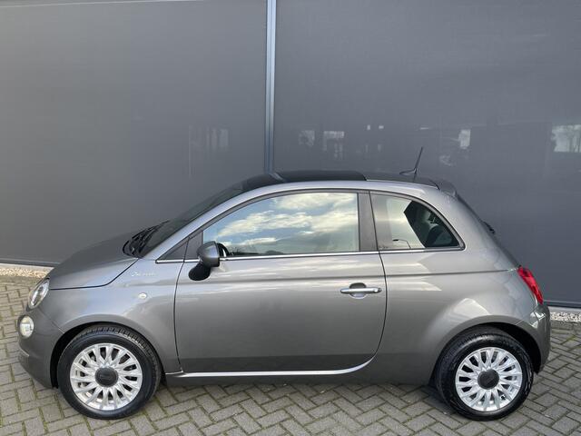 Fiat 500 1.0 Hybrid Dolcevita Airco - Apple carplay - Panoramadak - Parkeersensor achter - Cruise control - navigatiesysteem - Licht metalen velgen 15 inch - Elektrische ramen voor - Bluetooth - Start/stop systeem - Stuur