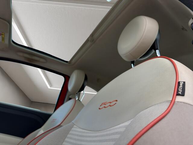 Fiat 500 0.9 TwinAir T Anniversario 2018 ORANJE | Panoramadak | Airco