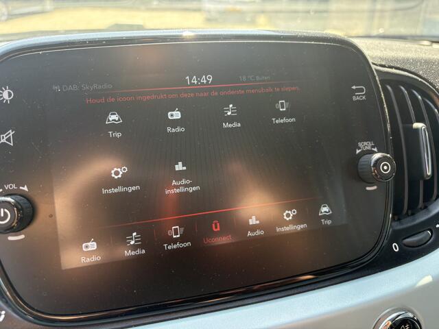 Fiat 500 1.0 Hybrid Urban, panodak, airco, u-connect, cruise control.