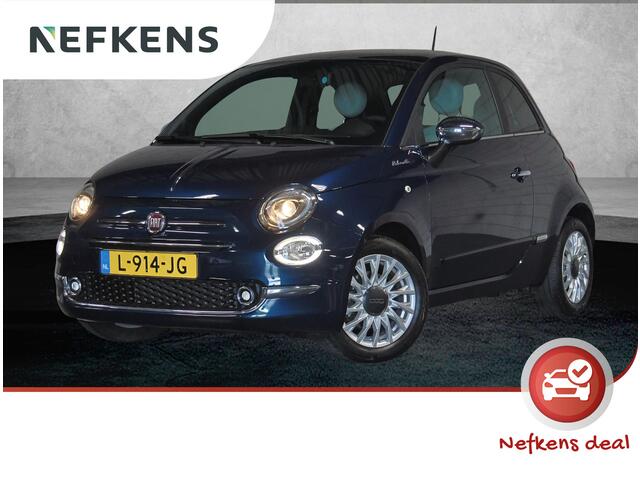 Fiat 500 1.0 Hybrid Dolcevita | 1ste eigenaar | LEER/Stof 2 Tone | Glazen dak | Parkeersensoren | Climate Control | AppleCarPlay/AndroidAuto | Isofix | Privacy Glass |