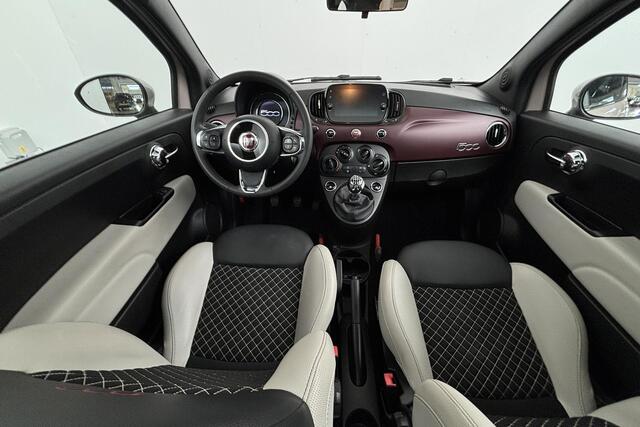 Fiat 500 1.0 Hybrid Star Panoramadak Half Leer Cruise control Parkeersensoren Dealeronderhouden