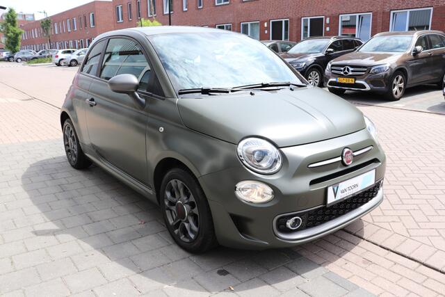 Fiat 500 S 1.2 Automaat. Speciale originele matte kleur, navigatie, unieke auto!