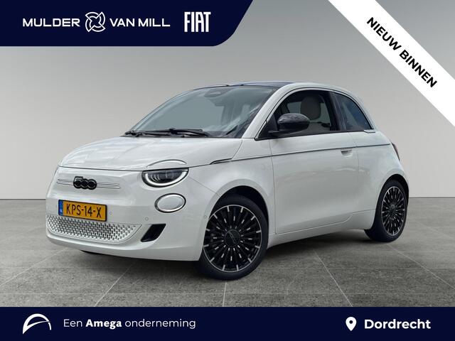 Fiat 500 La Prima 42 kWh | NAVI | CARPLAY | STOELVERW. | LEDER | PANODAK |