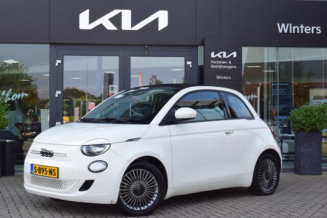 Fiat 500 Passion 42 kWh | Cabrio | LM velgen | Apple carplay & Android auto |