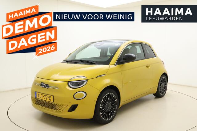 Fiat 500 La Prima 42 kWh | Glazen dak | Camera | Cruise control | La Prima uitvoering