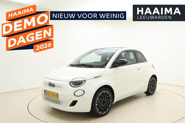 Fiat 500 La Prima 42 kWh | Glazen dak | Cruise control | Camera | Elektrisch verstelbare spiegels