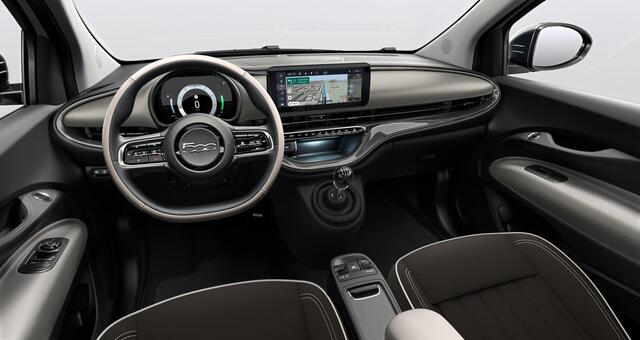 Fiat 500 1.0 Hybrid La Prima | Apple&Android Carplay | Lederen bekleding | Panoramadak | ¤2000,- Klantenvoordeel! | nieuw te bestellen |