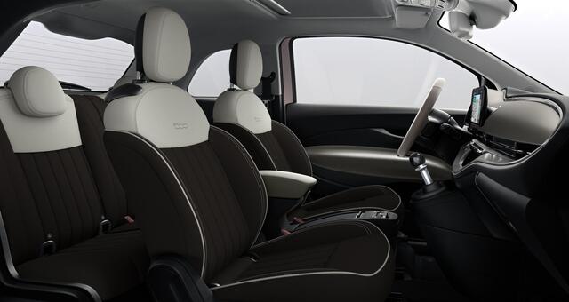 Fiat 500 1.0 Hybrid La Prima | Apple&Android Carplay | Lederen bekleding | Panoramadak | ¤2000,- Klantenvoordeel! | nieuw te bestellen |