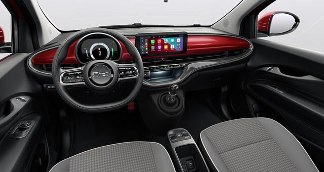 Fiat 500 1.0 Hybrid Torino | Levering Eind Q1 2026 | 16'' LM. Velgen | Draadloos Apple Carplay & Android Auto |