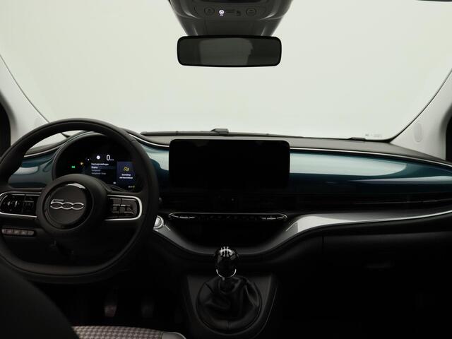 Fiat 500 1.0 Hybrid Torino Launch Edition | Voorraadkorting | 16'' LM. Velgen | Parkeersensoren Achter | Draadloos Carplay & Android Auto |