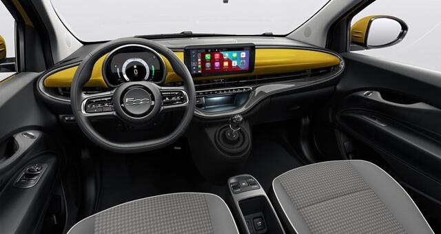 Fiat 500 1.0 Hybrid Torino | Levering Eind Q1 2026 | 16'' LM. Velgen | Draadloos Apple Carplay & Android Auto |