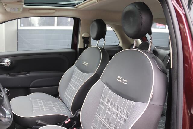Fiat 500 0.9 TwinAir Turbo Collezione, Panoramadak, Cruise, Navi