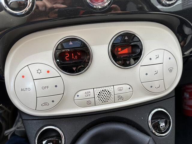 Fiat 500 1.0 Hybrid Dolcevita, schuifkantel/panodak, cruise/climate controle, 1/2leder