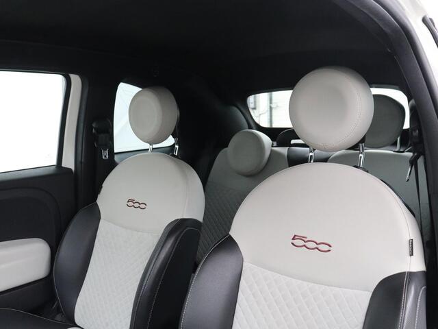 Fiat 500 1.0 Hybrid Launch Edition | Vouwdak | Leder | Bluetooth | Navigatie | Virtueel dashboard | 16" velgen