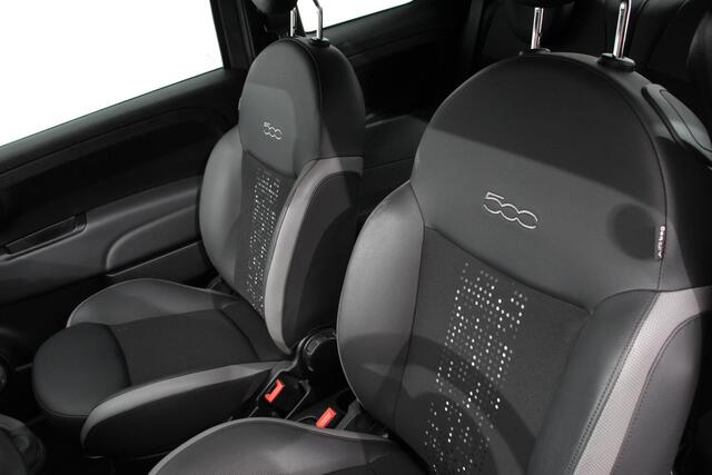 Fiat 500 1.0 Hybrid Sport Navigatie Half Lederen Bekleding Airco Dab Cruise Control Lichtmetalen Velgen Sportstoelen