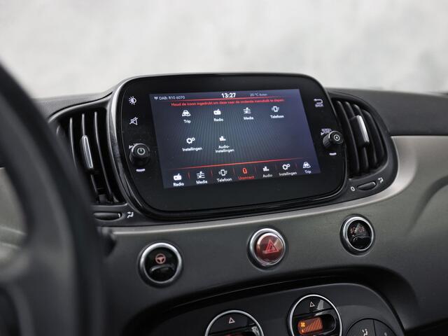 Fiat 500 1.0 Hybrid Sport (VIRTUAL COCKPIT, GROOT NAVI, CLIMATE, HALF LEDER, SPORTSTOELEN, PARKEERSENSOREN, GETINT GLAS, ELEK RAMEN, NIEUWSTAAT)