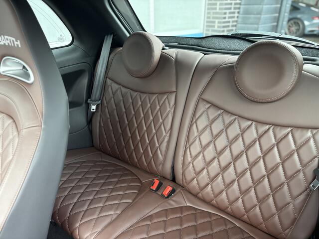 Fiat 500 ABARTH 1.4 T-Jet Turismo, elektrische schuif/panodak !! truffelbruin leder.