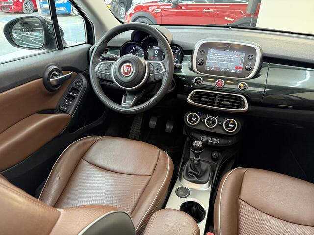 Fiat 500 X CROSS 1.0 GSE Cross, 120Pk, 2019 1ste Eigenaar, Volledig leder, Panoramadak, Cruise control, Achteruitrijcamera, Stoelverwarming, Apple carplay, Navigatie, Parkeersensoren,