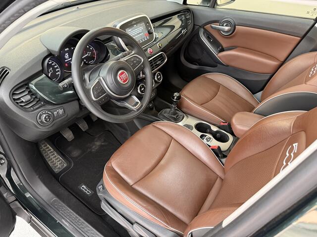 Fiat 500 X CROSS 1.0 GSE Cross, 120Pk, 2019 1ste Eigenaar, Volledig leder, Panoramadak, Cruise control, Achteruitrijcamera, Stoelverwarming, Apple carplay, Navigatie, Parkeersensoren,