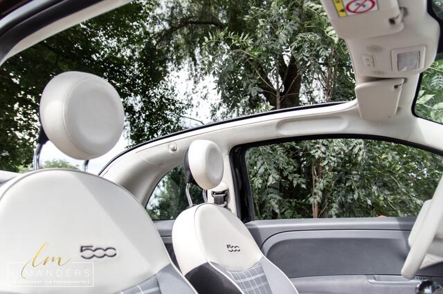 Fiat 500C 1.2 Lounge 2017 ZWART | Cabrio | Benzine | PDC