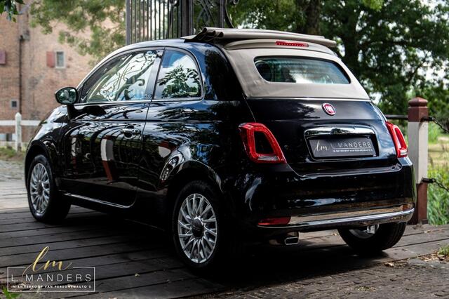 Fiat 500C 1.2 Lounge 2017 ZWART | Cabrio | Benzine | PDC