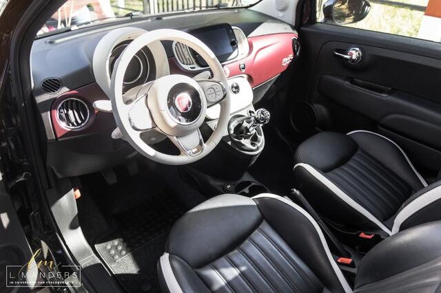 Fiat 500C 0.9 TwinAir Turbo Star 2019 ZWART | Cabrio | Leder | Benzine