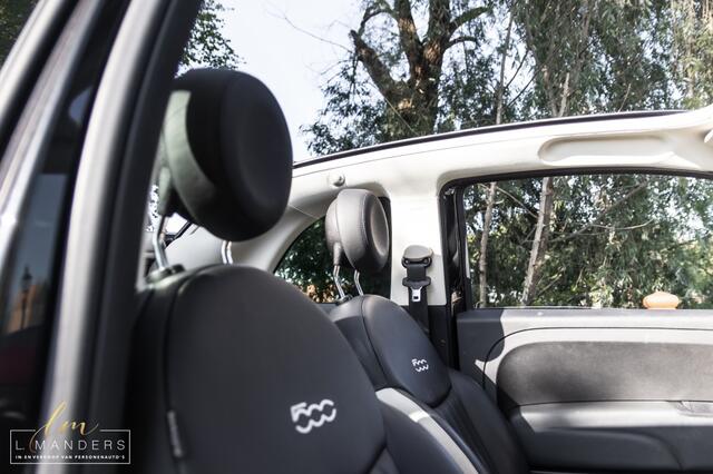 Fiat 500C 0.9 TwinAir Turbo Star 2019 ZWART | Cabrio | Leder | Benzine