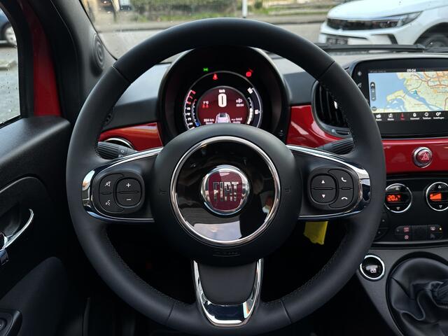 Fiat 500C 1.0 Hybrid RED NAVI|CARPLAY|AIRCO|CRUISE|CABRIO