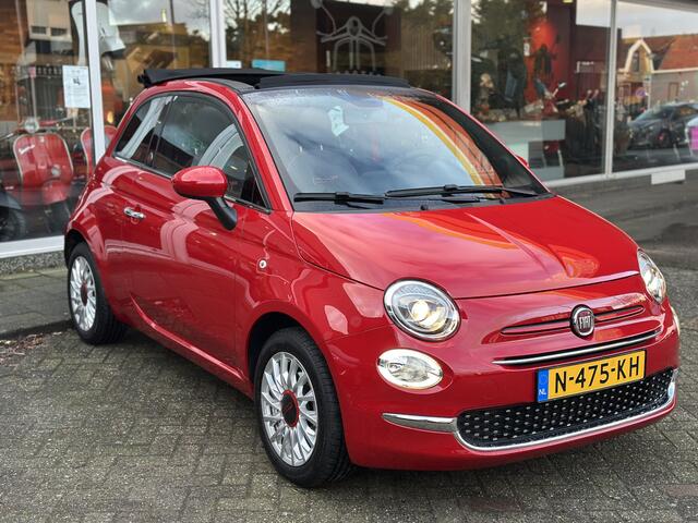 Fiat 500C 1.0 Hybrid RED NAVI|CARPLAY|AIRCO|CRUISE|CABRIO