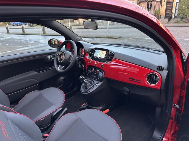Fiat 500C 1.0 Hybrid RED NAVI|CARPLAY|AIRCO|CRUISE|CABRIO