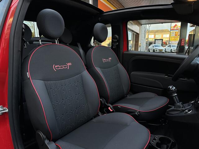 Fiat 500C 1.0 Hybrid RED NAVI|CARPLAY|AIRCO|CRUISE|CABRIO
